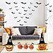 72 PCS Halloween 3D Bats Decoration, DIY Scary Wall Bats Wall Decal Wall Stickers 4 Different Sizes Halloween Party Decoration Supplies