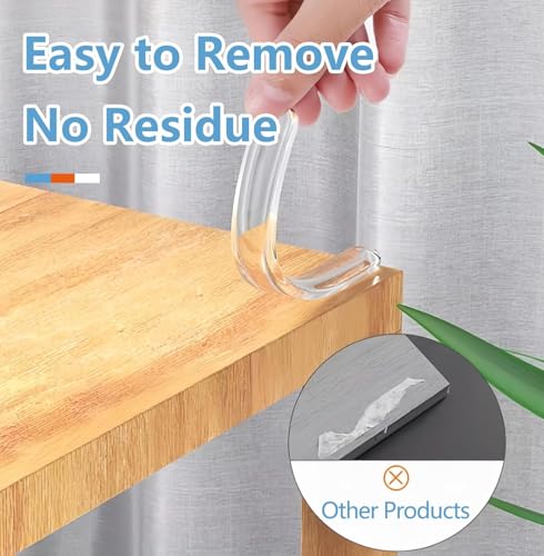 Image of EcHSRT Clear Rubber Feet, 2.24 inch Strip Door Self Adhesive Silicon Bumper Pads for Drawers, Table Tops, Cupboard, Frames, Glassware and Furniture, Mute Buffer Door Protector, 1 Sheet (Clear)