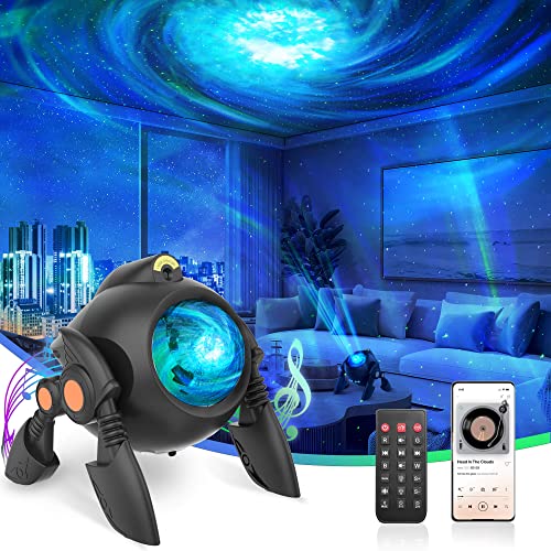 Proyector Estrellas, Galaxy Lámpara LED Techo Lampara para Dormir Cielo Nocturno Luces Quitamiedos Star Proyection Galaxia Temporizador Control Remoto Bluetooth Nebula Luz Nocturna Infantil