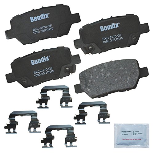 Image of Bendix Priority1 CFC1090 Ceramic Rear Brake Pads for Acura RL 2012-2005