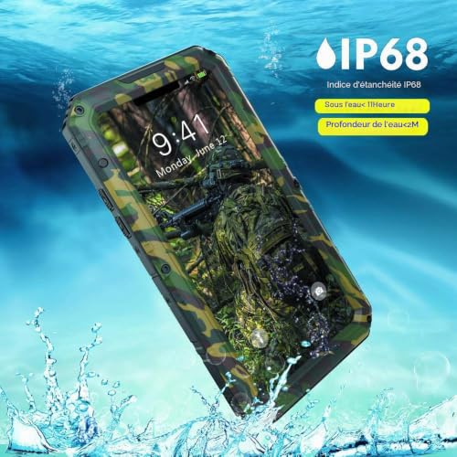 Coque étanche iPhone X Beeasy renforcée en métal anti-choc durable