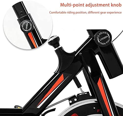 Image of Stationary Exercise Bike Indoor Cycling Bike for Cardio Workout with Comfortable Seat Cushion LCD Monitor for Home Training Bike Super Mute