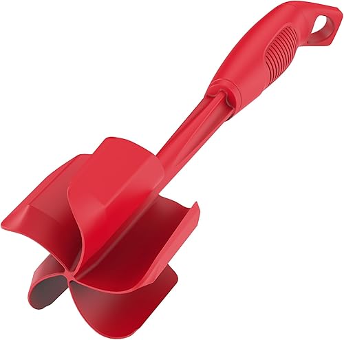 Ourokhome Picador de carne y triturador de papas, triturador de carne molida de nailon resistente al calor para hamburguesas, 5 cuchillas curvas