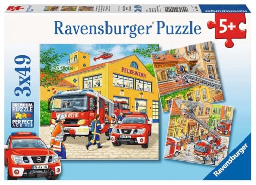 Ravensburger Kinderpuzzle - 09401 Feuerwehreinsatz - Puzzle für...