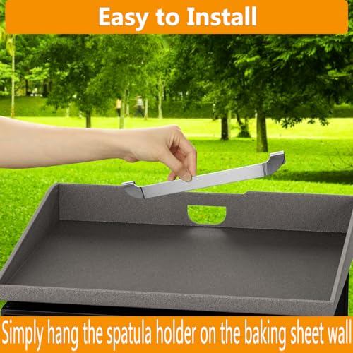 Zhsx SKCJ 10 Inch Griddle Spatula Holder Magnetic Design thumb #1