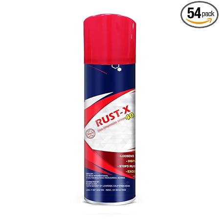 RUST-X 40 | 100 ml (pack of 54) |Rust Remover | Rust Cleaner | Multipurpose Spray | Lubricating Spray | Loosen nuts bolts hinges (6)