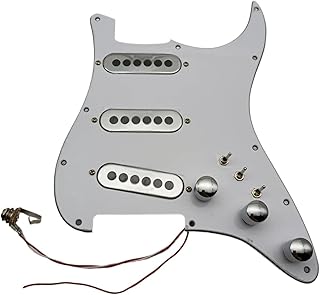 Prewired Pickguard Harness Pickups 3 Mini Switchers May For Fe Guitars guitar pickguard pickup (Color : 01)