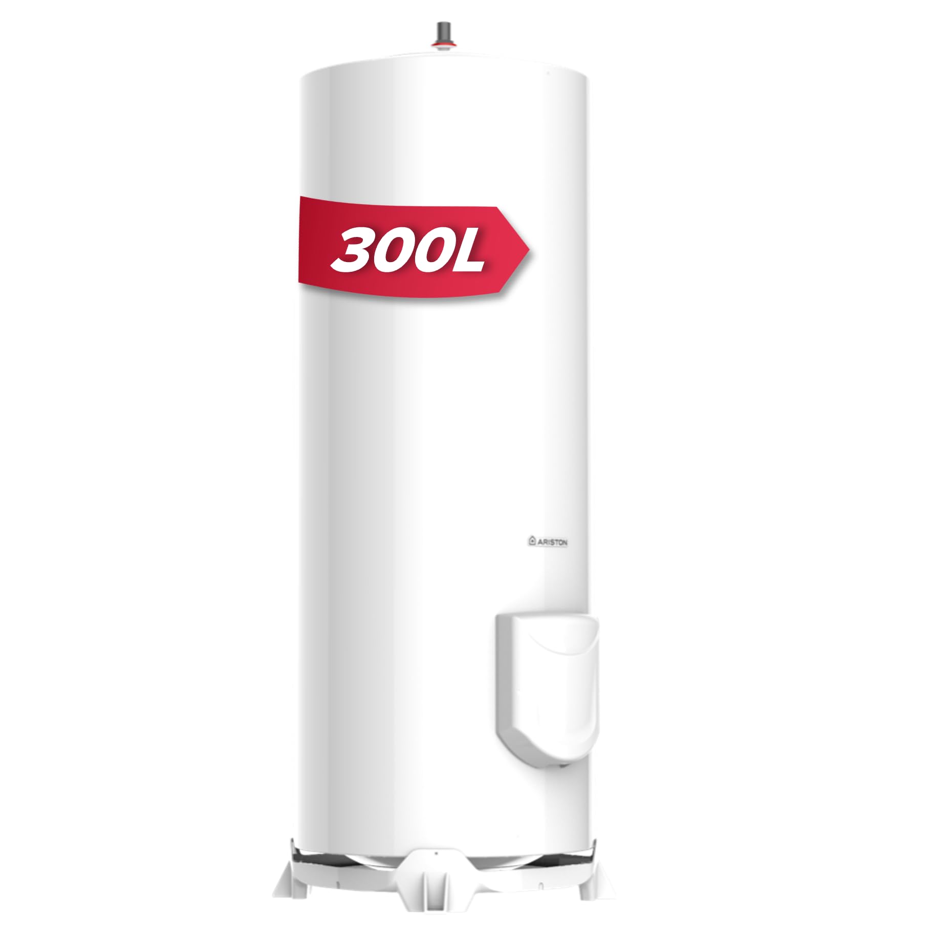 Ariston INITIO 300 L - Chauffe-eau Électrique au Sol 300L - Ø570mm - Résistance Blindée - Stable - NF Performance 2 étoiles - Conçu pour être installé en France