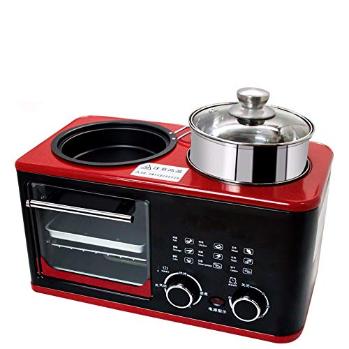Kleine Multifunktions-Sandwich-Toaster-FrüHstüCksmaschine，Braten, Kochen, Braten Zur Gleichen Zeit, Ofen Mikrowelle