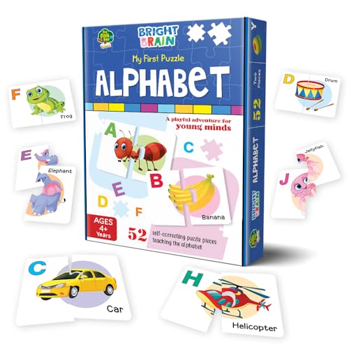 Image of The Book Tree Alphabet Puzzle - 52 Piece Jigsaw Puzzle for Preschoolers, Educational Toy for Learning ABC and Letters, Gifts for Kids Ages 3 to 6 by Majestic Book Club