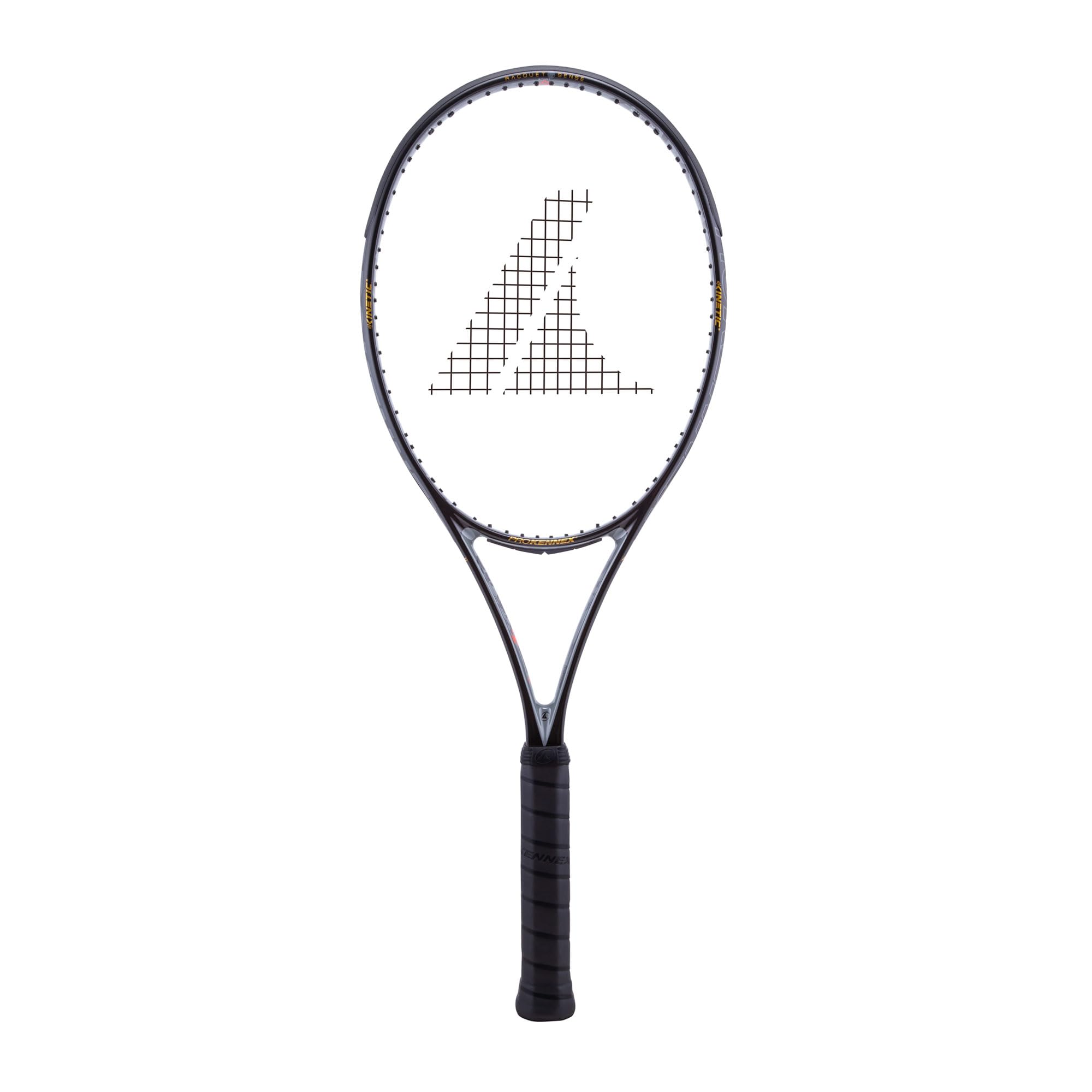 Pro Kennex Black Ace Pro 305g racchetta da tennis in Aurelian Carbon con tecnologia anti vibrazione Kinetic System e FlexLogic. Body da 27". Schema corde 16x19. Per gioco aggressivo d'attacco.