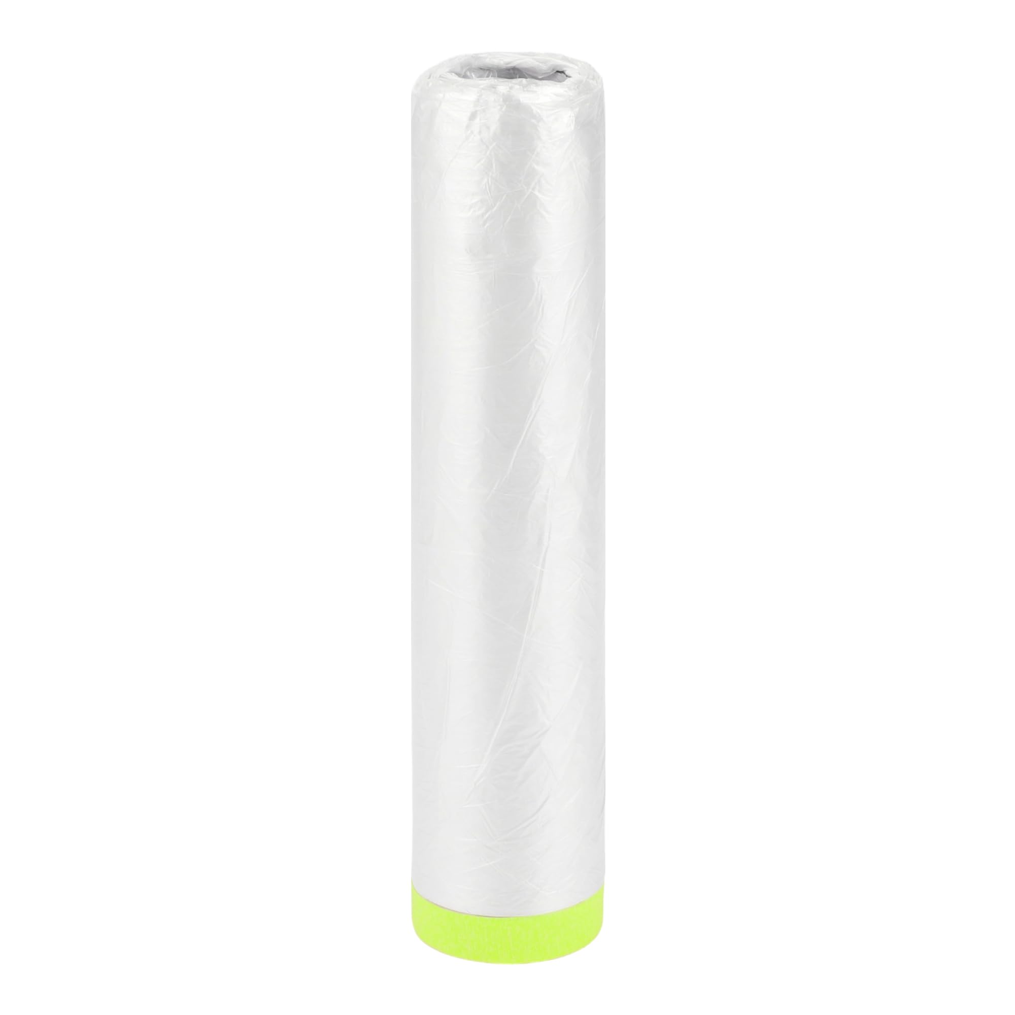 Partuto 1 Pcs Universal Pre-Taped Masking Film Plastic Cover PE Film Paper White Green 400x2000cm / 65.62ftx157.48