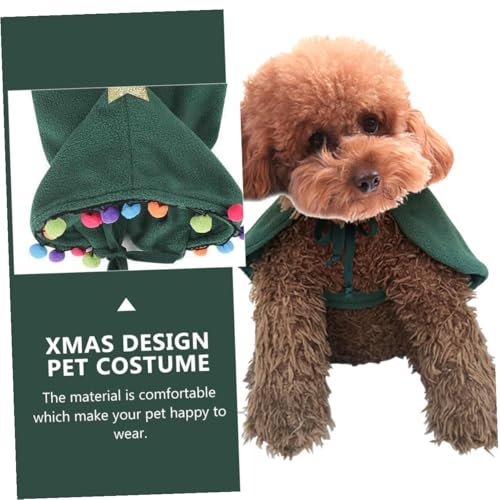Disfraz de árbol de Navidad para perro talla M liviano miniatura 7