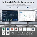 OuuOee 15.6" All in One Industrial Desktop Computer, Fanless N5095 Win 11 Pro Touchscreen Panel PC 8GB RAM, 128GB ROM Tablet PC Panel with Swivel Mount, FHD Display IPS 1920 * 1080