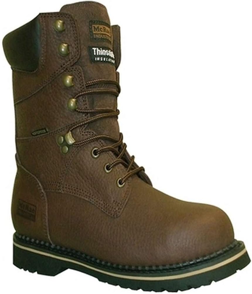 McRae Industrial MR88304 Work Boots Leather Steel Shank 16 (D, M) US Men Boots