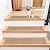 Stair Tread Carpet 4 Pieces, Non-Slip Stair Tread, Rubber Backing Non-Slip Stair Tread, Suitable for Indoor Wooden Steps, Wooden Stairs, Indoor Non-Slip Carpet for Pets