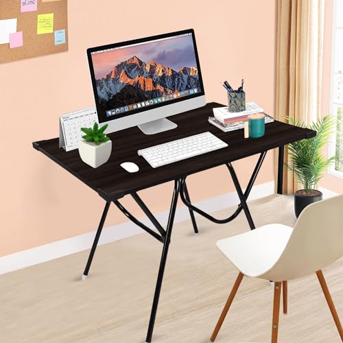 Mighty Home Foldable and Portable Study Table | Computer Desk, Laptop Table | Engineered Plywood Top, Powder-Coated Finish | 90cm x 60cm x 72cm |... - Image 6