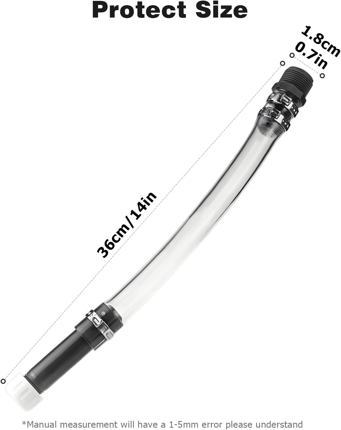 VP Fuel Jug Hose, 2-Pack Gas Tank Nozzle compatible with LC2 Jugs Gas Can, 3/5/5.5 Gallon Jugs Vp Jugs Hose