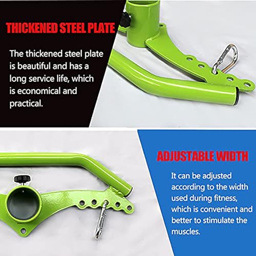 Image of Adjustable Lat Pull down Bar, Cable Machine Attachments for Gym, Home Gym Fitness T-bar Row Pulldown Attachments, Lat Pull Down Machine Wide Grip Neutral Grip Handle