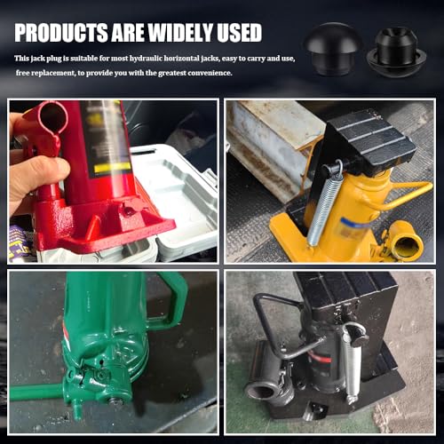 Image of 24PCS Bottle Jack Floor Jack Oil Filler Plug, Jack Accessories, 9mm Rubber Hydraulic Oil Filler Plug Bung, Car Accessories Horizontal Jack Hydraulic Top Pressure Rod for Oil Reservoir Fill Hole