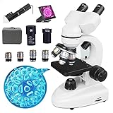 ★【ENFOQUE GRUESO Y FINO】★ Las perillas coaxiales de enfoque grueso y fino se encuentran a ambos lados de la base del microscopio binocular biológico. Este diseño ergonómico ayuda a ajustar el enfoque fácilmente para lograr el resultado deseado y el enfoque fino.