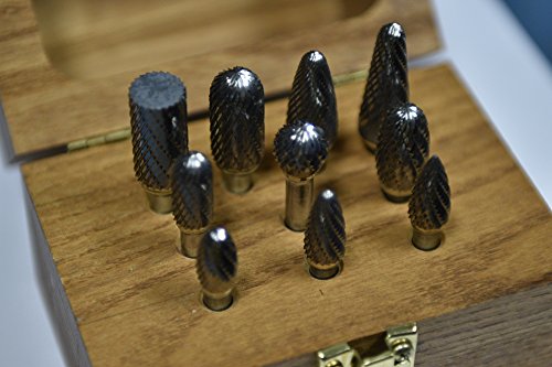 Set 1 Double Cut Carbide Burr miniatura 6
