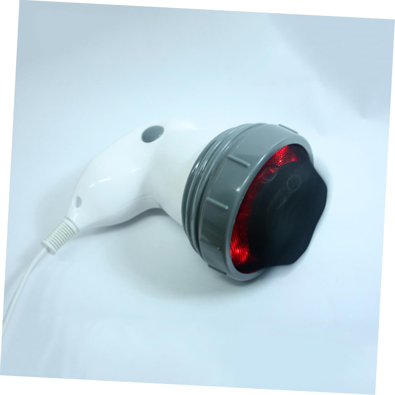 FOMIYES Masajeador Anticelulítico Multifuncional y Cubierta Protectora de Silicona y Abs Masaje Vibratorio, 4 Cabezales de Masaje para Espalda y Cintura