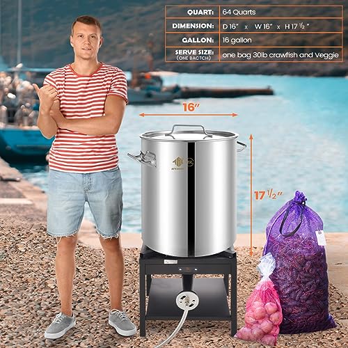 image for ARC Advanced Royal Champion ARC 64-Quart Stainless Steel Seafood Boil 