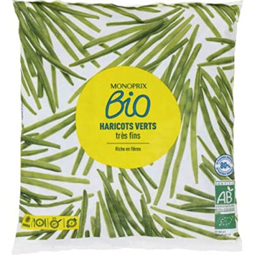 Monoprix Bio Haricots verts très fins bio, surgelés - Le sachet de 600g