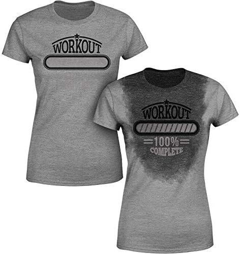 Sweat Activated Women Shirt | Fitness Weight Loss Top | Workout Complete
