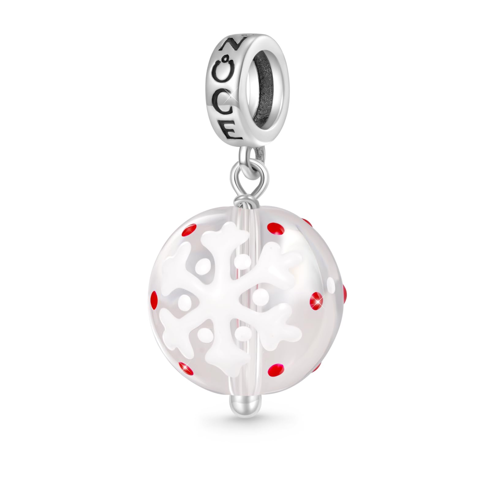GNOCE Christmas Charm Sterling Silver Pendant Bead
