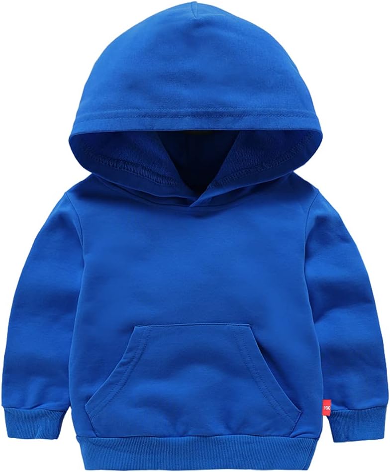 TeTii Baby Toddler Kids Boy Girl Solid Casual Pocket Hoodie Sweatershirt Pullover