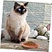 POPETPOP 4pcs Cat Feeding Bowl Sturdy Pet Food Dishes for Cats Ergonomic Design Non- Base for Pets