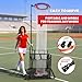 SCHENG-V Volleyball Setter Training Net, Adjustable Setter Volleyball Training Net with 2 Wheels, Height Adjustable 6.9–10.8 FT, 6-Angle Target Frame, Ball Collection Net for Indoor Outdoor Training
