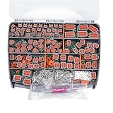 706 Pcs for Deutsch DT Connector Kit, Gray 2 3 4 6 8 12 Pin for DT Connectors with Solid Contacts Pick Removal Tool Size 16 Stamped Contacts, for Deutsch Pin Kit