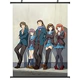 The Melancholy of Haruhi Suzumiya Anime Wall Scroll Poster (24''32'')support Customized