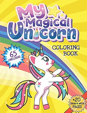 My Magical Unicorn Coloring Book: Jumbo Edition For Young And Creative ...