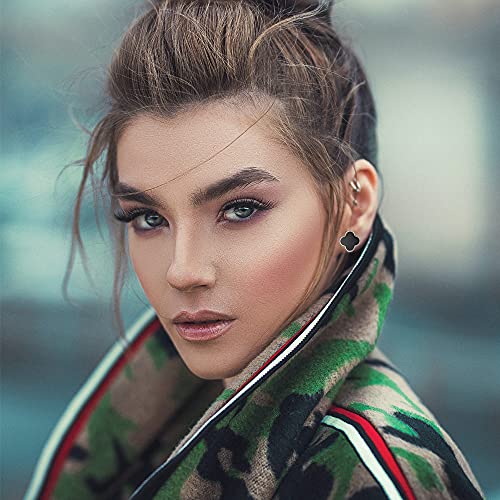 Aganippe Gold/Silver Clip On Earrings For Women Fashion Clip On Hoop Dangle Drop Earrings For Teens Girls Non Piercing Earrings Jewelry Set Clip On Bohemian Earrings For Women (Charming Girl) #TOP3