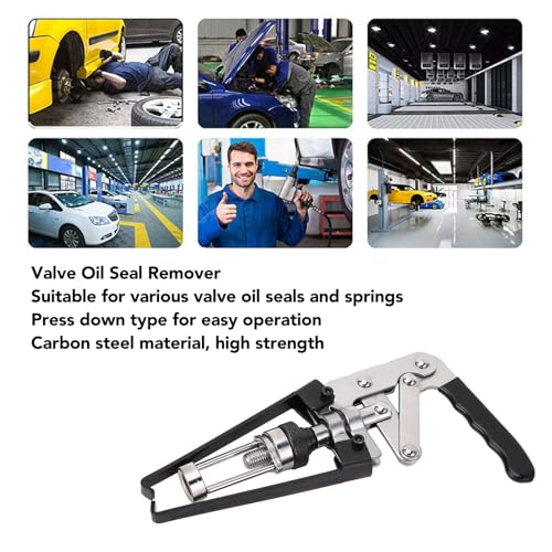Valve Spring Compressor, Carbon Steel Overhead Valve Spring Remover Compressor Press Type Hand Valve Pliers for Oil Seal Disassembly and Installation by Yuecoom - Used condition - Image 6