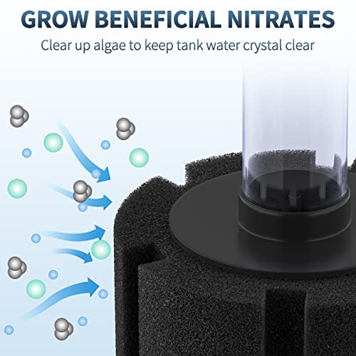Pawfly Aquarium Bio Sponge Filter Quiet Betta Fry Shrimp And Small Fish Foam Filter For Fish Tanks Up To 20 Gallons, 3 Pack #TOP7