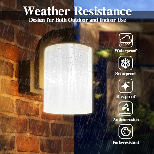 Lampe murale extérieure étanche pour sécuriser l'accès au garage