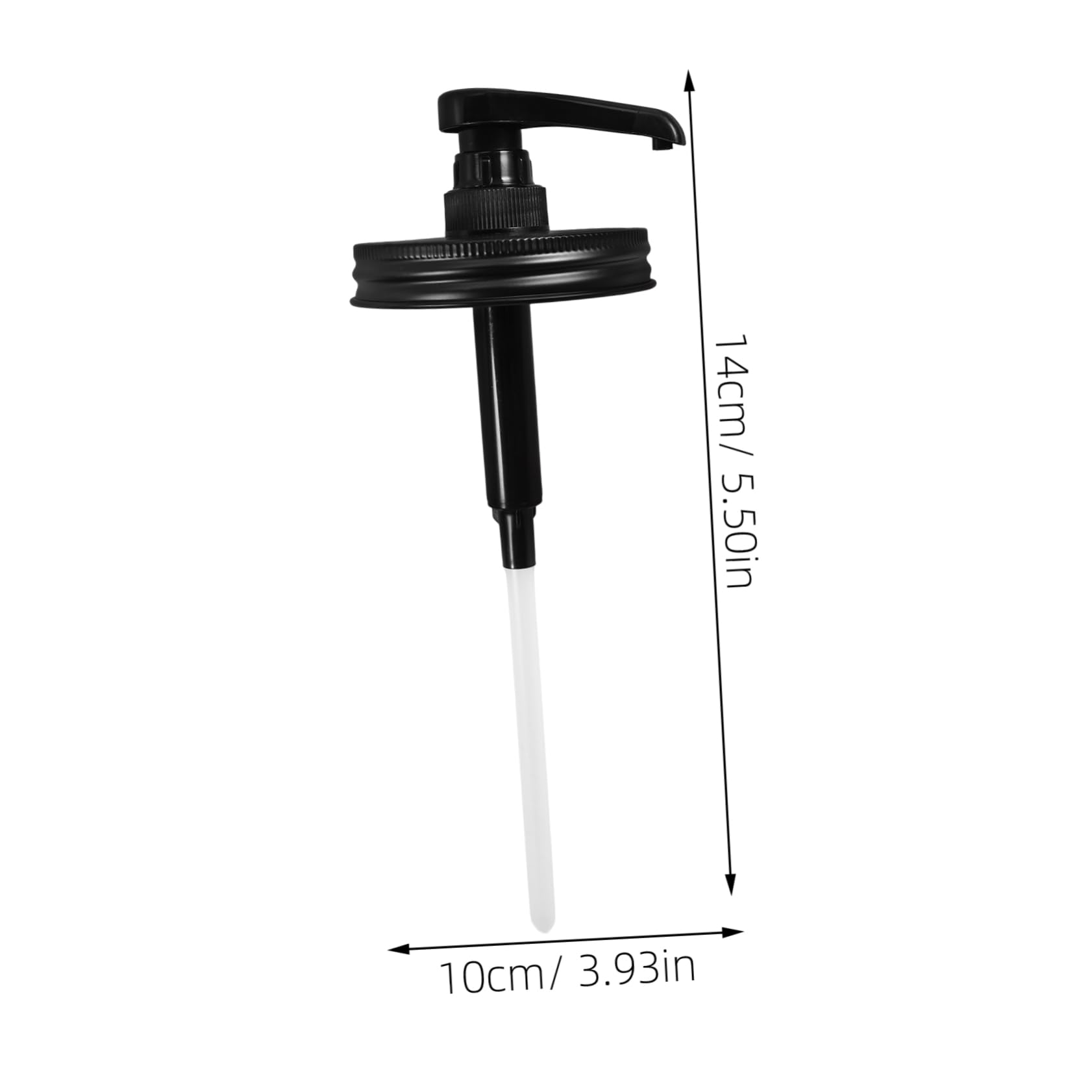 SOLUSTRE Kitchen Syrup Dispenser Pump Black Syrup Bottle Pump Replacement for Jar
