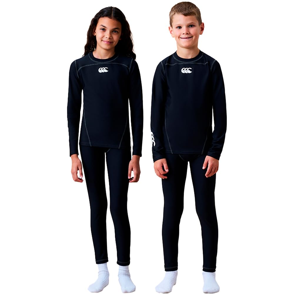 Canterbury Maillot de Corps Unisexe Junior, Noir, 12