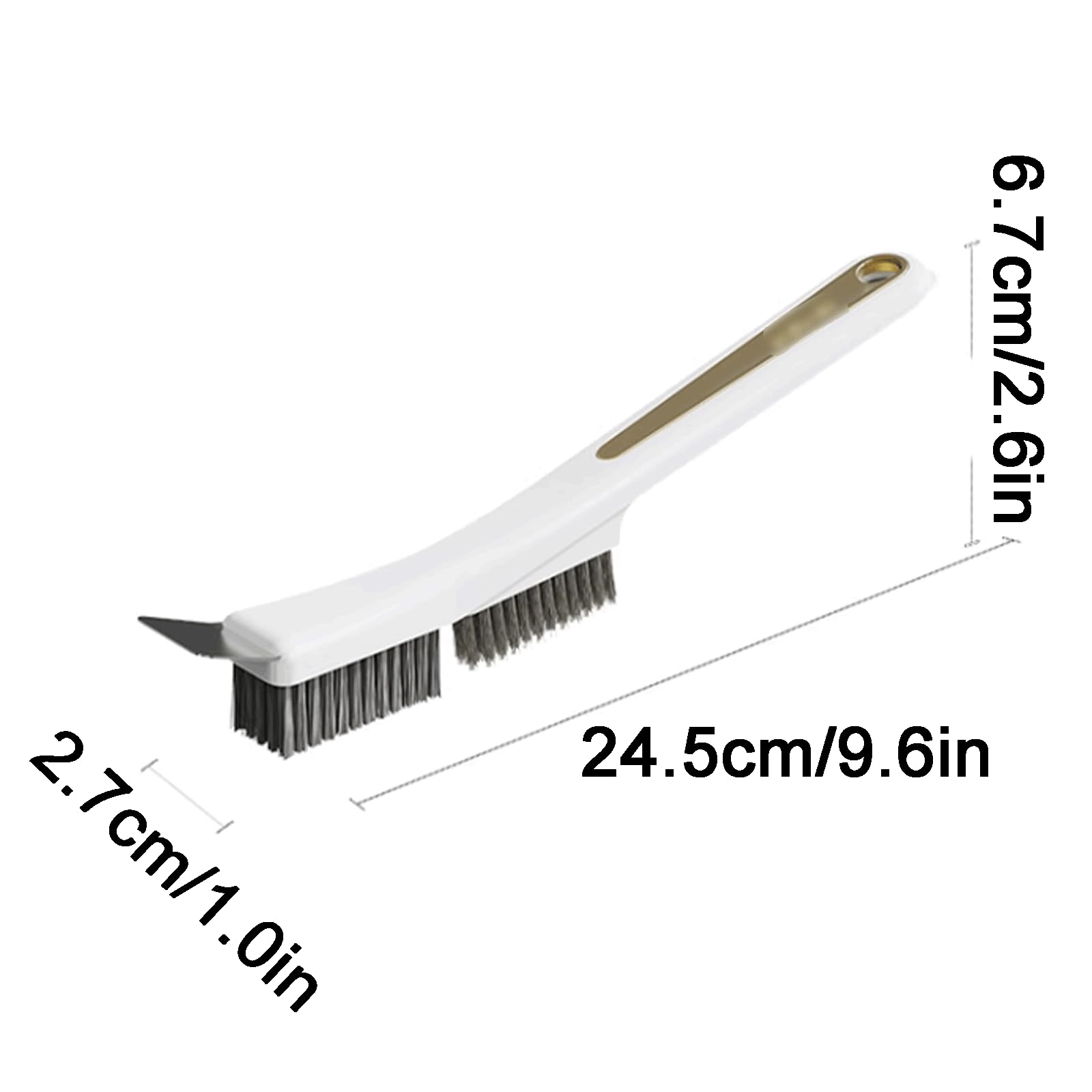 Wielofunkcyjna szczotka czyszcząca， Plastikowa mała szczotka do czyszczenia kuchni z łopatką, szczotka szczelinowa, wielofunkcyjna szczotka do czyszczenia, szczotka do czyszczenia gospodarstwa domoweg