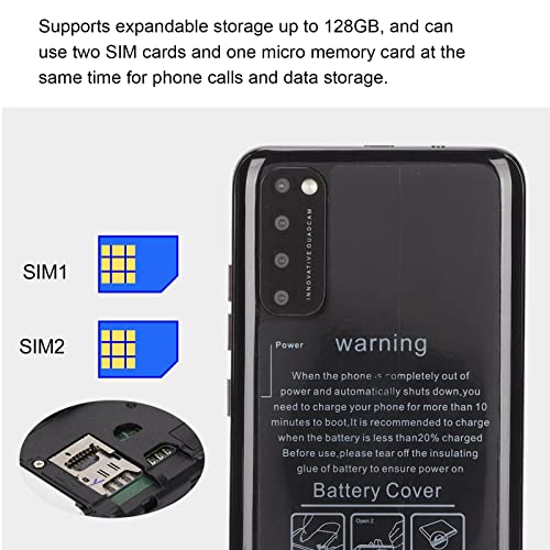 Smartphone 5,45" HD, 32GB, 4-kärnig, Face ID, Triple Camera, Svart