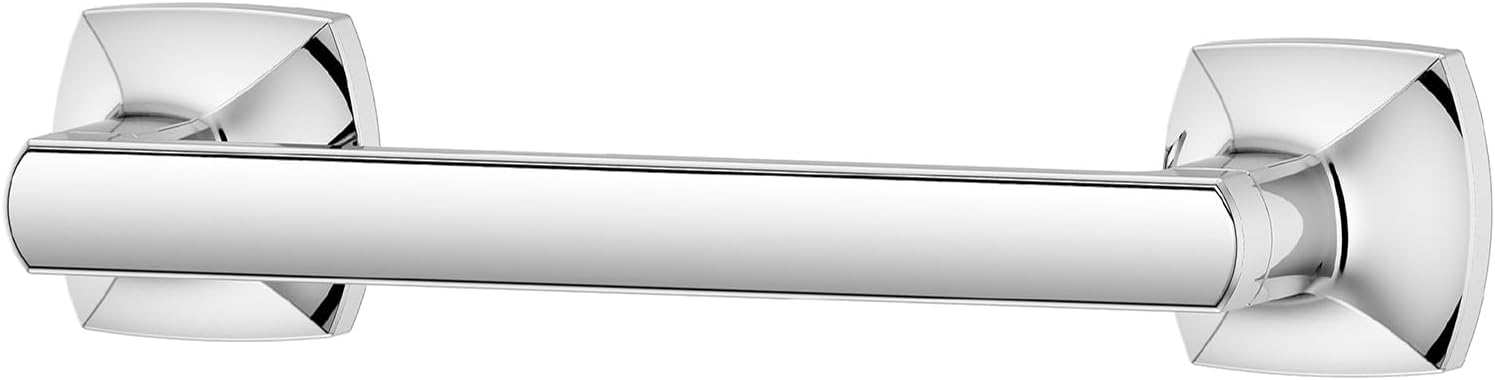 Pfister Vaneri Toilet Paper Holder, Bathroom Tissue Roll Holder, Wall-Mounted, Screw-in, Polished Chrome Finish, BPHVRI0C