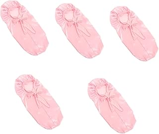 FRCOLOR 5 Pçs Streamer Decoração Para Casa Chapéu De Cetim Toucas De Dormir Para Chapéu De Cetim Delicado Chapéu De Cetim Decorativo Chapéu De Cetim Rosa Turbante De Cetim Fita