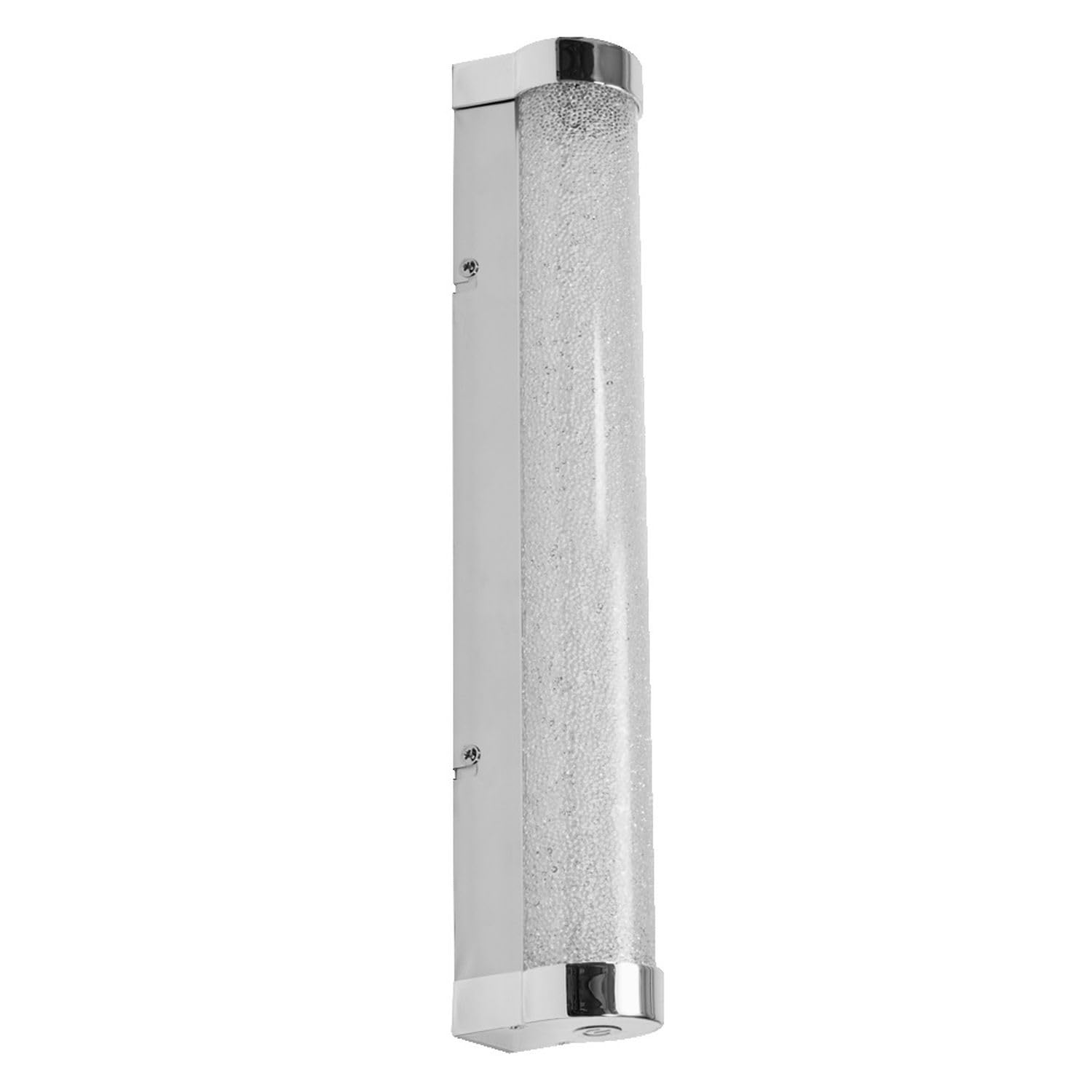 Licht-Erlebnisse LED Wandlampe Aluminium Metall Chrom 3000-4000 K IP44 CCT dimmbar modern wohnlich Küche Bad WC Spiegel L:40 cm Wandleuchte Badezimmer