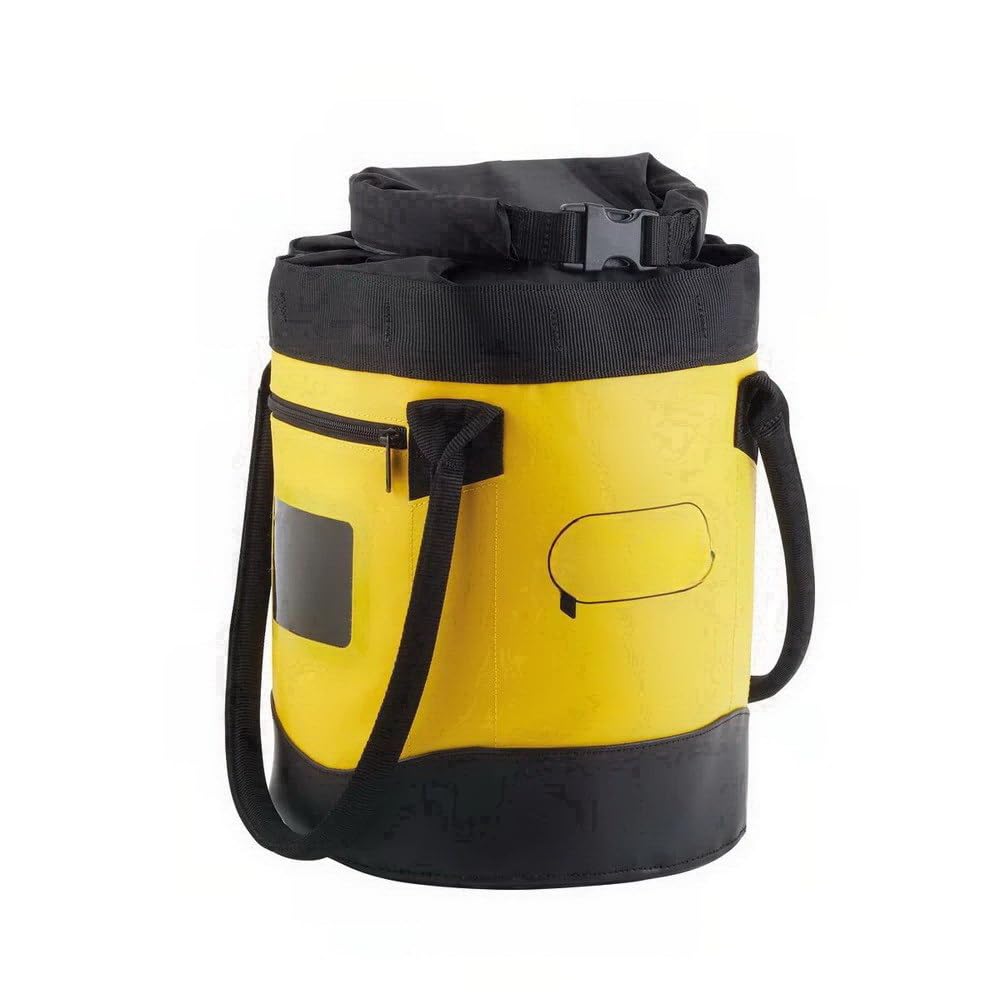 Genérico Petz-l BUCKET 15 Saca Autoportante 15 L (Amarillo) - Cierre Enrollable, Hasta 45 m Ø11