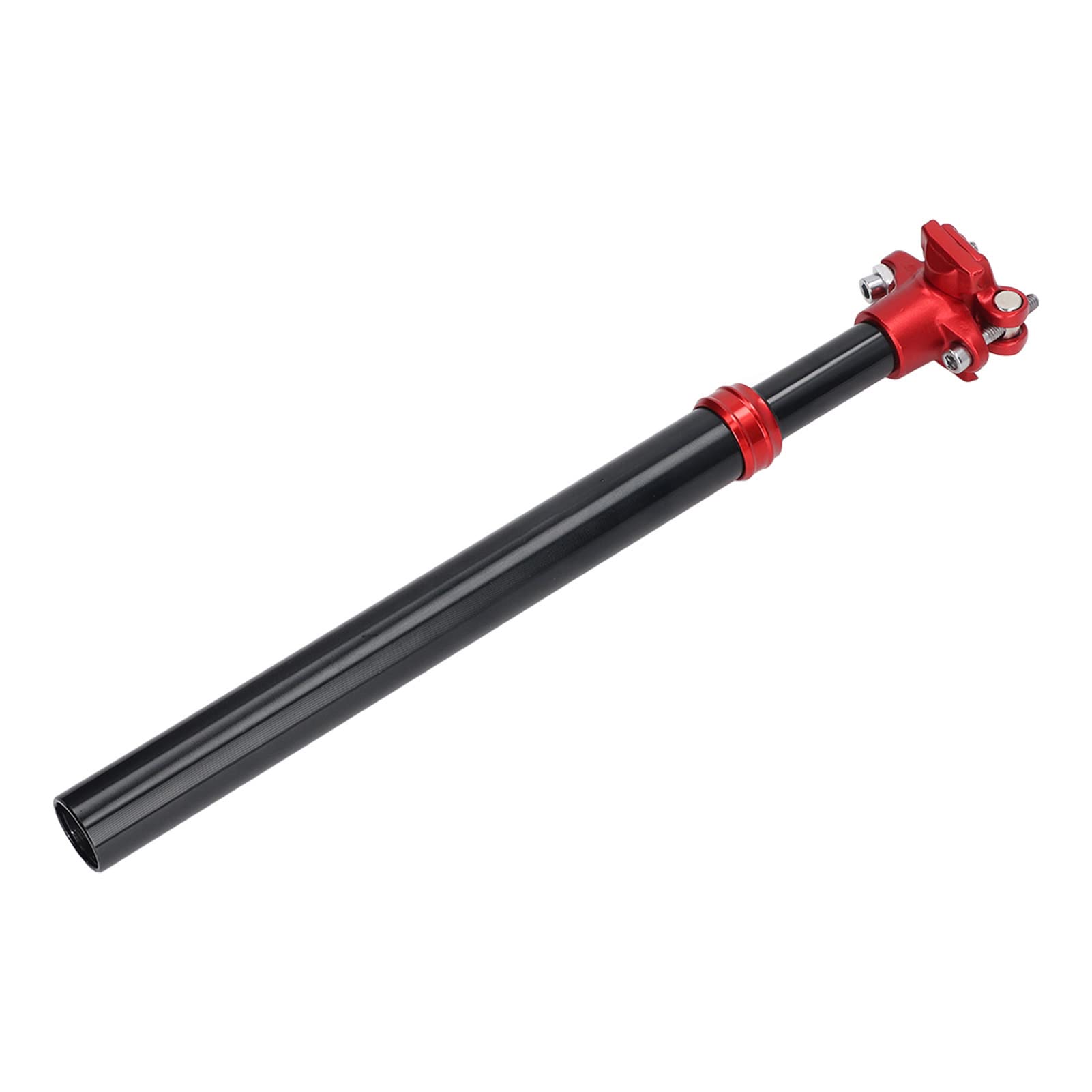 Sztyca amortyzowana do roweru ze stopu aluminium 27,2 mm x 350 mm z rurką adaptera - sztyca amortyzatora o wysokiej wytrzymałości do rowerów górskich i naprawy rowerów - lekka